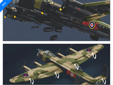 Avro Lancaster Mk I brick plane model - Sluban M38-B1609- 1382 bricks