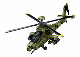 AH-64D Apache brick model helicopter - Sluban M38-B1536 - 734 bricks