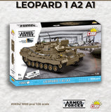 Leopard I A2 A1 brick tank model 1:35 scale - COBI 2634 - 1000 bricks