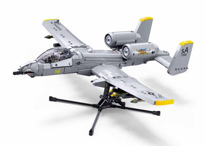 A-10CS Warthog brick model plane - Sluban M38-B1362 - 701 bricks Planes SLUBAN 