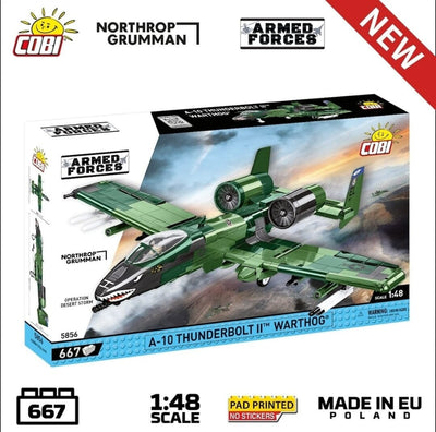 A10 Thunderbolt II Warthog brick plane model - COBI 5856 - 650 bricks Planes Cobi 