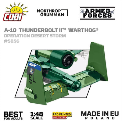 A10 Thunderbolt II Warthog brick plane model - COBI 5856 - 650 bricks Planes Cobi 