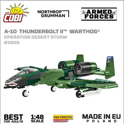A10 Thunderbolt II Warthog brick plane model - COBI 5856 - 650 bricks Planes Cobi 