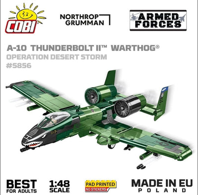 A10 Thunderbolt II Warthog brick plane model - COBI 5856 - 650 bricks Planes Cobi 