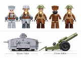 A7V brick tank model - Sluban M38-B1295 - 506 bricks Tank SLUBAN 