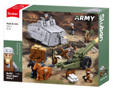 A7V brick tank model - Sluban M38-B1295 - 506 bricks Tank SLUBAN 