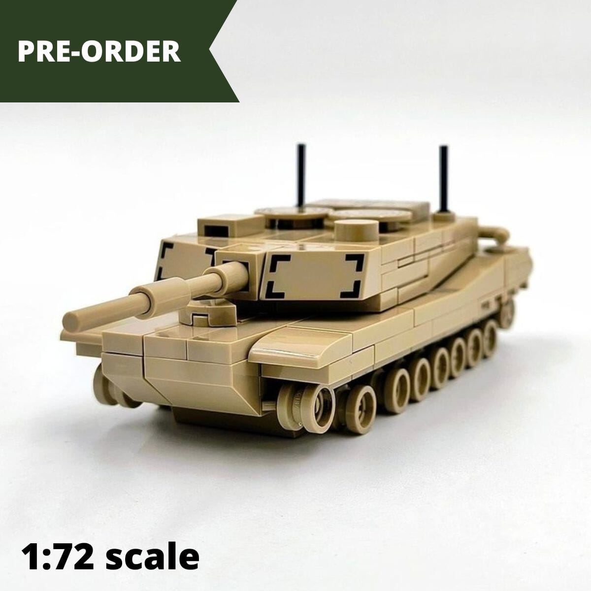 Abrams M1A2 brick tank model COBI 3106 168 bricks BRICKTANKS