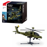 AH-64D Apache brick model helicopter - Sluban M38-B1536 - 734 bricks Planes SLUBAN 