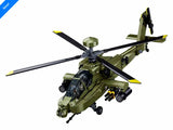AH-64D Apache brick model helicopter - Sluban M38-B1536 - 734 bricks Planes SLUBAN 