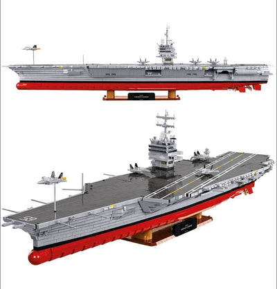 Aircraft Carrier CVN-65 brick model ship- COBI 4869 - 6131 bricks Ship Cobi 