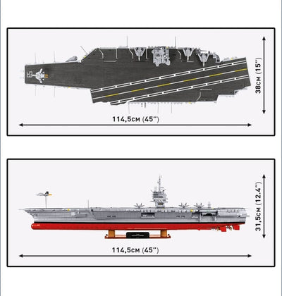 Aircraft Carrier CVN-65 brick model ship- COBI 4869 - 6131 bricks Ship Cobi 