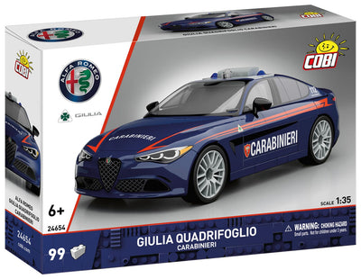 Alfa Romeo Gulia Quadr. Carabinieri brick model car - COBI 24654 - 99 bricks car COBI 