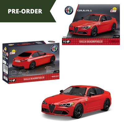 Alfa Romeo Gulia Quadrifoglio brick model car.- COBI 24604 - 90 bricks car COBI 