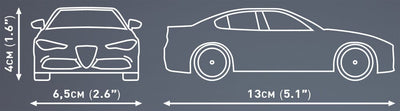 Alfa Romeo Gulia Quadrifoglio brick model car.- COBI 24605 - 90 bricks car COBI 