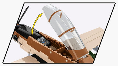 AT-6 Wolverine brick plane model - COBI 5905 - 262 bricks Planes Cobi 