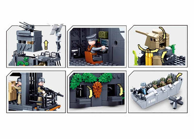 Atlantic Wall brick model - Sluban M38-B0861 - 765 bricks Tank SLUBAN 