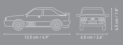 Audi Quattro white car brick model - COBI 24665 - 88 bricks car Cobi 