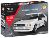 Audi Quattro white car brick model - COBI 24665 - 88 bricks car Cobi 