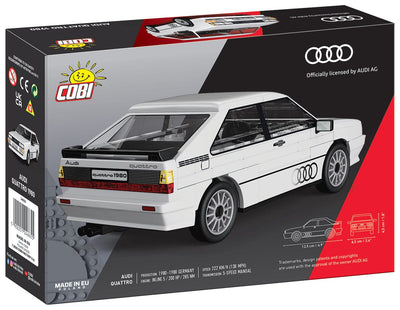 Audi Quattro white car brick model - COBI 24665 - 88 bricks car Cobi 
