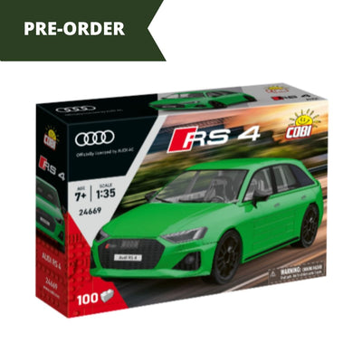 Audi RS 4 B9 2020 green car brick model - COBI 24669 - 100 bricks car Cobi 