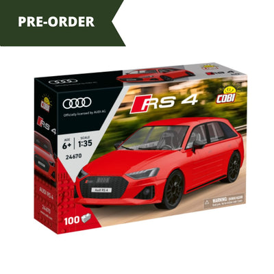 Audi RS 4 B9 2020 red car brick model - COBI 24670 - 104 bricks car Cobi 