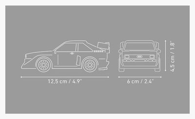Audi Sport Quattro S1 no.5 car brick model - COBI 24668 - 229 bricks car Cobi 