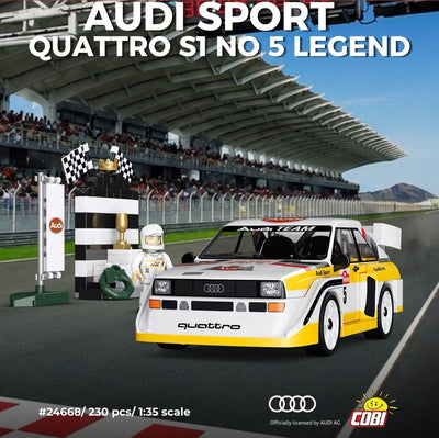 Audi Sport Quattro S1 no.5 car brick model - COBI 24668 - 230 bricks car Cobi 
