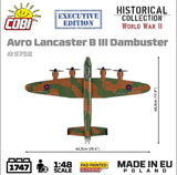 Avro Lancaster Bomber B III ''Dambusters'' brick plane model EXECUTIVE EDITION- COBI 5758- 1795 bricks Planes Cobi 