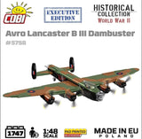 Avro Lancaster Bomber B III ''Dambusters'' brick plane model EXECUTIVE EDITION- COBI 5758- 1795 bricks Planes Cobi 