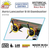 Avro Lancaster Bomber B III ''Dambusters'' brick plane model EXECUTIVE EDITION- COBI 5758- 1795 bricks Planes Cobi 