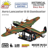 Avro Lancaster Bomber B III ''Dambusters'' brick plane model EXECUTIVE EDITION- COBI 5758- 1795 bricks Planes Cobi 