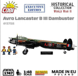 Avro Lancaster Bomber B III ''Dambusters'' brick plane model EXECUTIVE EDITION- COBI 5758- 1795 bricks Planes Cobi 