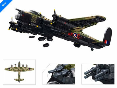 Avro Lancaster Mk I brick plane model - Sluban M38-B1609- 1382 bricks Planes SLUBAN 