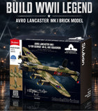 Avro Lancaster Mk I brick plane model - Sluban M38-B1609- 1382 bricks Planes SLUBAN 