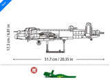 Avro Lancaster Mk I brick plane model - Sluban M38-B1609- 1382 bricks Planes SLUBAN 