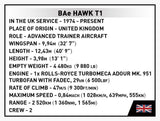 BAe Hawk T1 Royal Air Force brick plane model - COBI 5845 - 362 bricks Planes Cobi 