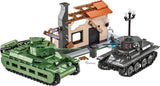 Battle of Arras (1940) Matilda II vs Panzer 38(t) diorama brick model - COBI 2284 - 1015 bricks Tank Cobi 