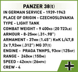 Battle of Arras (1940) Matilda II vs Panzer 38(t) diorama brick model - COBI 2284 - 1015 bricks Tank Cobi 