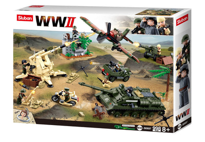 Battle of Kursk brick tank model - Sluban M38-B0697 - 998 bricks Tank SLUBAN 