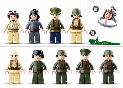 Battle of Kursk brick tank model - Sluban M38-B0697 - 998 bricks Tank SLUBAN 