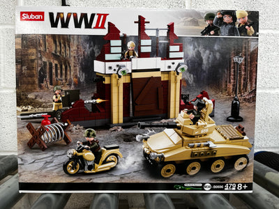 Battle of Stalingrad brick tank model - Sluban M38-B0696 - 479 bricks Tank SLUBAN 