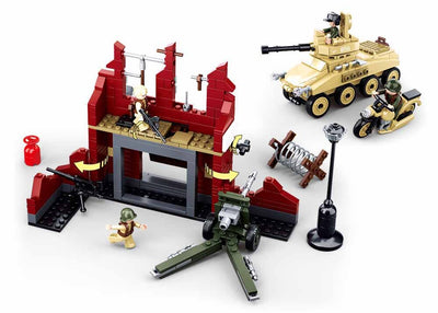 Battle of Stalingrad brick tank model - Sluban M38-B0696 - 479 bricks Tank SLUBAN 