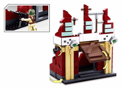 Battle of Stalingrad brick tank model - Sluban M38-B0696 - 479 bricks Tank SLUBAN 