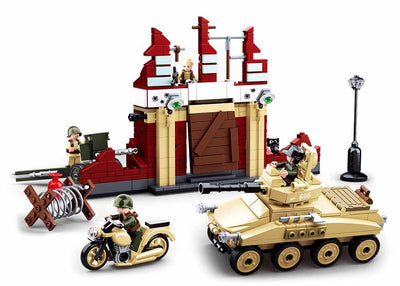 Battle of Stalingrad brick tank model - Sluban M38-B0696 - 479 bricks Tank SLUBAN 