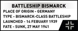 Battleship Bismarck brick model - COBI 4854 - 590 bricks Ship Cobi 