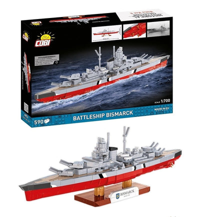 Battleship Bismarck brick model - COBI 4854 - 590 bricks Ship Cobi 