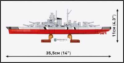 Battleship Bismarck brick model - COBI 4854 - 590 bricks Ship Cobi 