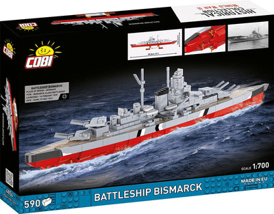 Battleship Bismarck brick model - COBI 4854 - 590 bricks Ship Cobi 