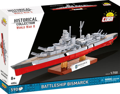 Battleship Bismarck brick model - COBI 4854 - 590 bricks Ship Cobi 
