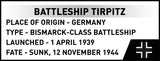 Battleship Tirpitz brick model - COBI 4853 - 593 bricks Ship Cobi 